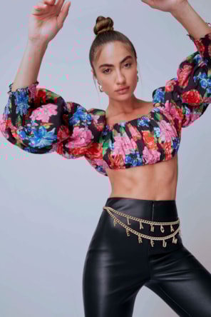 Top  Cropped Bufante