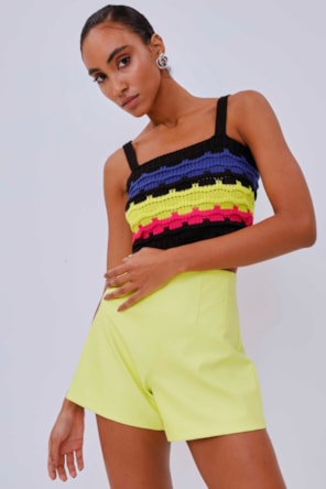 Short Cintura Alta Corset