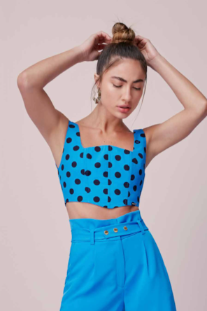TOP AZUL BOLAS 