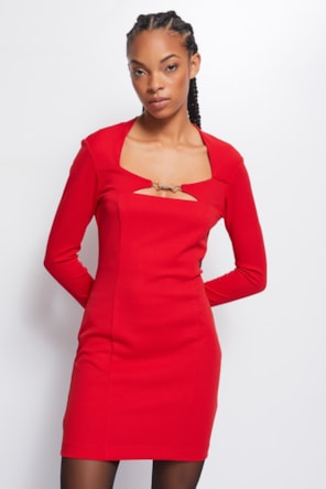 Vestido Vermelho Justo 