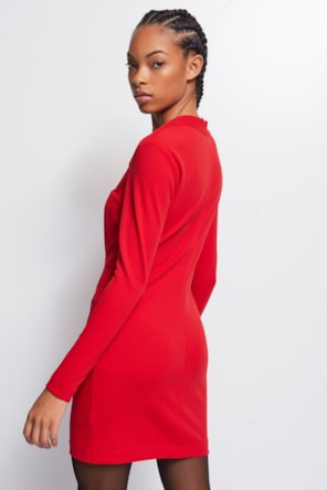 Vestido Vermelho Justo 
