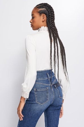 Camisola Gola Renda