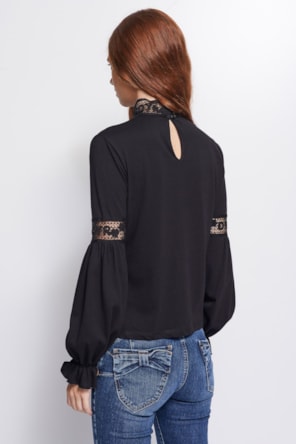 Camisola Gola Renda 