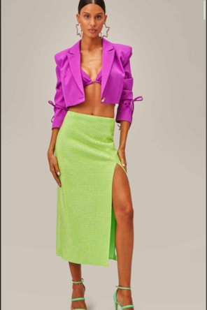 BLAZER LISO CURTO PINK 