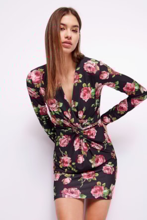 VESTIDO  MID FLORES