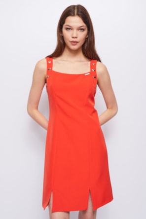 VESTIDO ALÇAS VERMELHO 