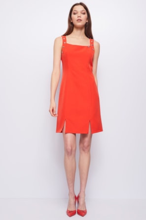 VESTIDO ALÇAS VERMELHO 