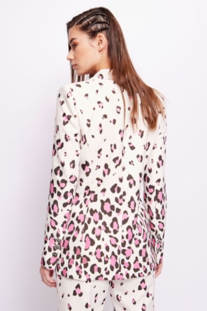BLAZER ANIMAL PRINT PINK