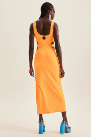 VESTIDO CORTES LATERAL 
