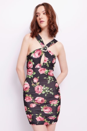 VESTIDO FLORES CURTO 
