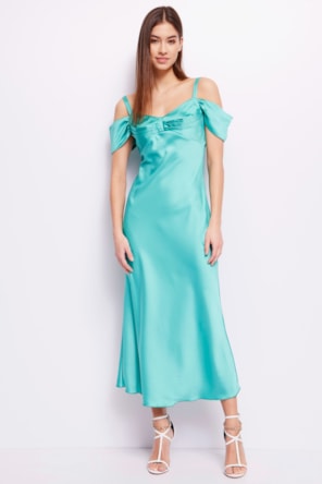 VESTIDO CETIM LONGO 
