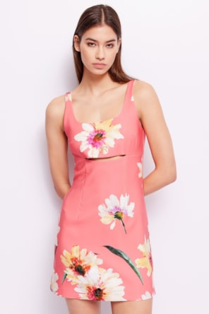 VESTIDO CURTO FLORES 