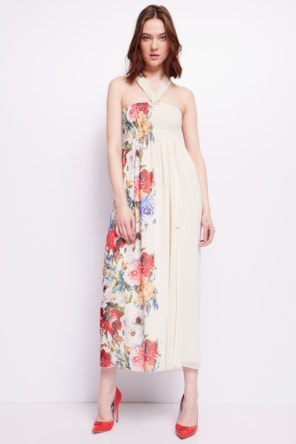 VESTIDO LONGO FLORAL 