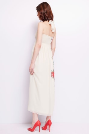 VESTIDO LONGO FLORAL 