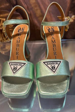 SANDALIAS VERDES BAMBURI