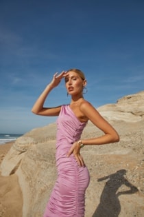 VESTIDO MIDI FRANZIDO
