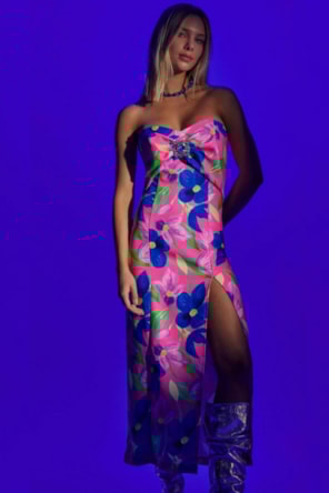 VESTIDO MID PINK FLORAL 