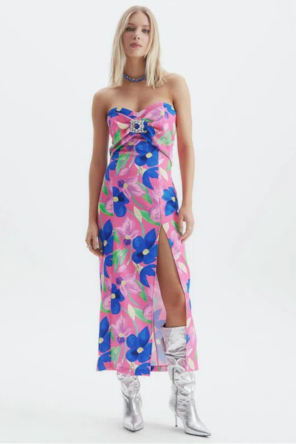 VESTIDO MID PINK FLORAL 