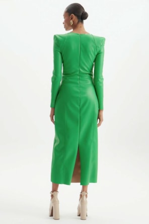 VESTIDO MID ECOPELE