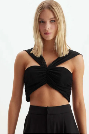 TOP ALÇAS PRETO 
