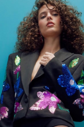 BLAZER CURTO LANTEJOULAS 