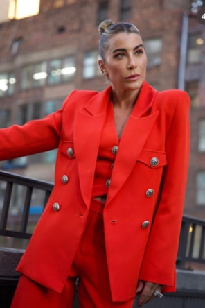 BLAZER ALONGADO CORAL