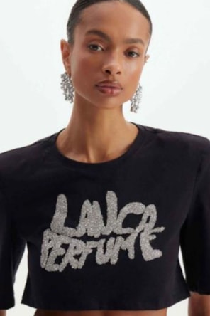 T´SHIRT LP LETRAS PRATA 