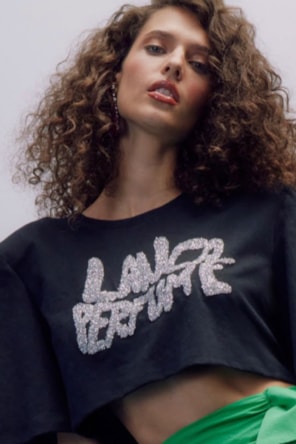 T´SHIRT LP LETRAS PRATA 