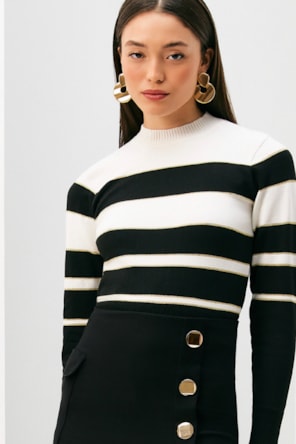 CAMISOLA MALHA RISCAS 
