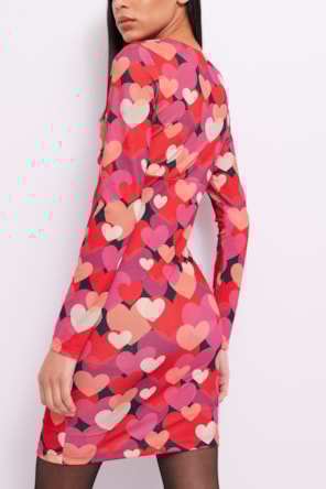 VESTIDO CORAÇÕES CURTO