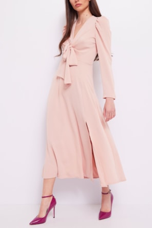 VESTIDO NUDE LAÇO