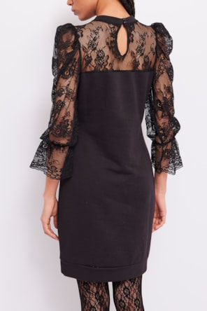 VESTIDO MANGA RENDA 