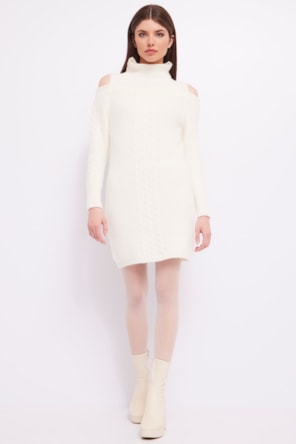 VESTIDO MALHA BRANCO 