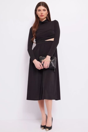 VESTIDO FLUIDO PRETO 