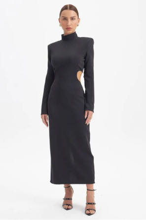 VESTIDO PRETO GOLA 