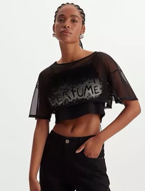 T´SHIRT LANÇA PREFUME CURTA 