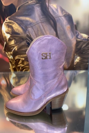 BOTAS COWBOY METALIZADAS PINK