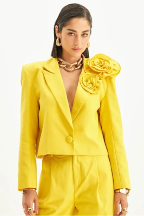BLAZER CURTO FLOR 