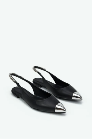 SANDALIAS/SABRINAS RASAS PRETAS 