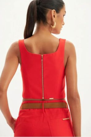 TOP ALÇAS VERMELHO 