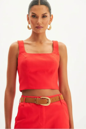 TOP ALÇAS VERMELHO 