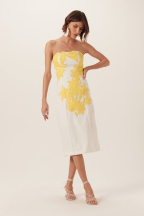 VESTIDO FLOR AMARELA CAI CAI 