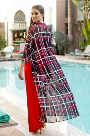 VESTIDO CAMISEIRO SEMITRANSPARENTE