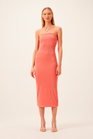 VESTIDO CORAL TOMARA QUE CAIA 