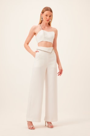 TOP BRANCO COM STRASS