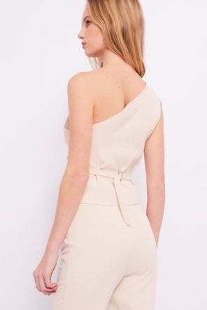 TOP OMBRO UNICO BEIGE