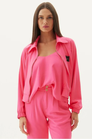 CASACO BOMBER ROSA CITRICO