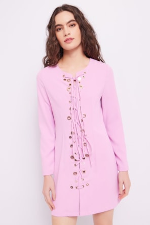 VESTIDO PINK ARGOLAS DENNY ROSE 