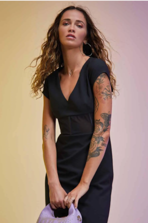VESTIDO TRANSPARENCIA DENNY ROSE 