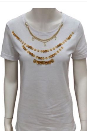 T´SHIRT DENNY  ROSE APLICAÇÕES